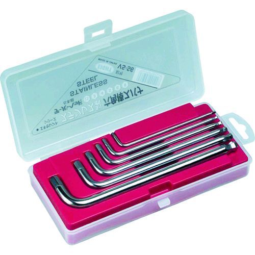 【即納在庫品】「直送」エイト EIGHT VS-S6 六角棒スパナ ステンレス製 テーパーヘッド セミロング セット VSS6 1S 4984798001448 8548 VSS6-8548