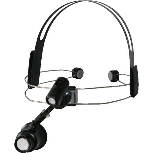 【即納在庫品】「直送」WHE-100LED ワイヤーヘッドライト付アイルーペ 倍率10倍 ワイヤーヘッドライト付アイルーペ リーフ 京葉光器 Keiyo