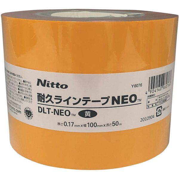 【即納在庫品】「直送」ニトムズ Y6076 耐久ラインテープDLT−NEO100x50黄 Nitoms