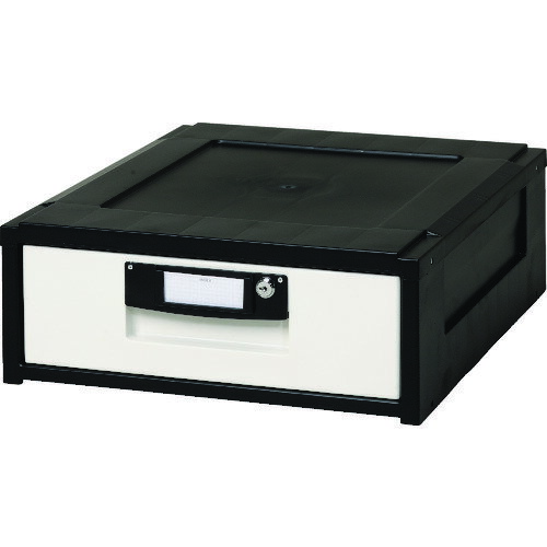 IRIS HG-151-BK 261777 事務収納 オフィスチェスト 425×509×164 黒 HG151 HG151BK アイリスオーヤマ ブラック オフィスチェストHG