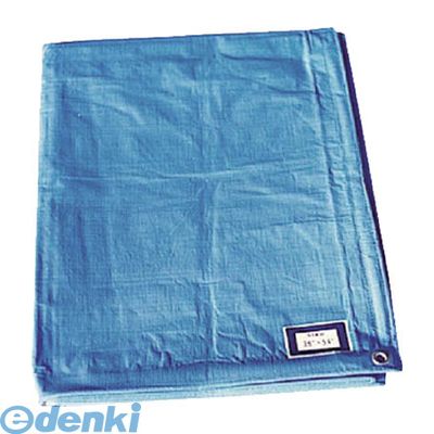 (LINEクーポン有)ユニット 376-50 ブルーシート ポリエチレン 寸法：3．6×5．4m 37650