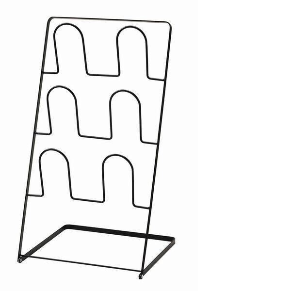 パール金属 N-7116 折りたたみスリッパラック3段 シルバー N7116