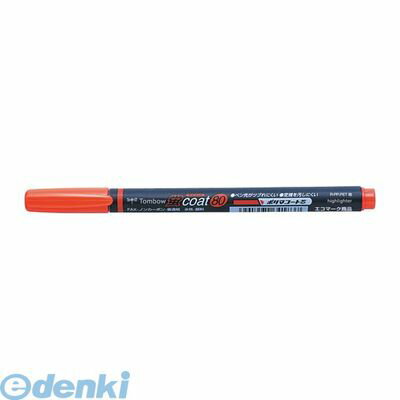 翌日出荷 トンボ鉛筆 WA-SC 94 アカ 蛍光マーカー蛍COAT80 赤【1本】 WASC 94 アカ Tombow シングルタイプ 蛍光ペン