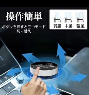 最新型　車用空気清浄機 コンバクト設計　車載空気清浄機 浮遊ウイルスを抑制　Type-c USB充電 省エネ　数千万マイナスイオン発生 大風量　低騒音　消臭除菌 花粉対策　ウイルス対策 感染予防　車用空気洗浄器　PM2.5微粒子99.97%除去　空気洗浄機