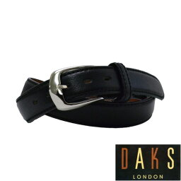 ダックス 【あす楽対応】DAKS　ダックス メンズ レザーベルト(ブラック）【楽ギフ_包装】DB39770　3-80牛革