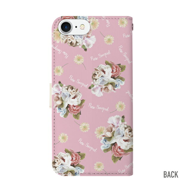 スマホケース 手帳型 iPhone7 スマホ カバー アイフォン おしゃれ アイフォンケース iPhone7ケース 花柄 フラワー 花束 ブーケ