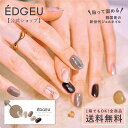 ジェルネイルシール エッジユー 【公式】 EDGEU ネイル ジェルネイル ネイルシール 硬化 セルフネイル 貼る 硬化タイプ 貼って固める 貼るジェルネイル 韓国 ぷっくり ニュアンス ネイルチップ ネイルパーツ 冬ネイル ENA209　 AS29