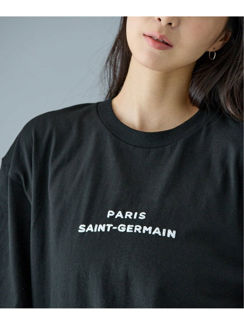  JP BACK EMBLEM TEE Paris Saint-Germain エディフィス トップス カットソー・Tシャツ ブラウン ホワイト ブラック