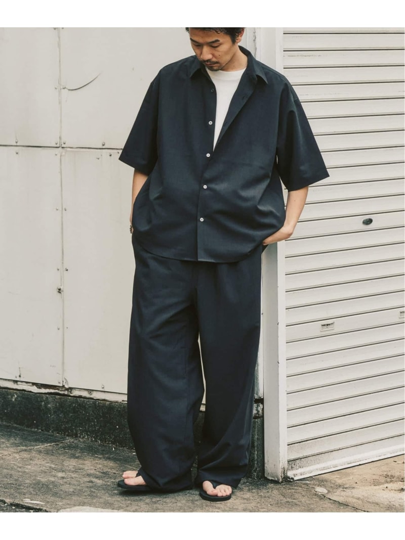 WEB限定" 2点セット オーバーシャツサイクルセットアップ 417 EDIFICE フォーワンセブン エディフィス スーツ・フォーマル セットアップスーツ ベージュ ネイビー グレー ブラック【先行予約】*【送料無料】[Rakuten Fashion]