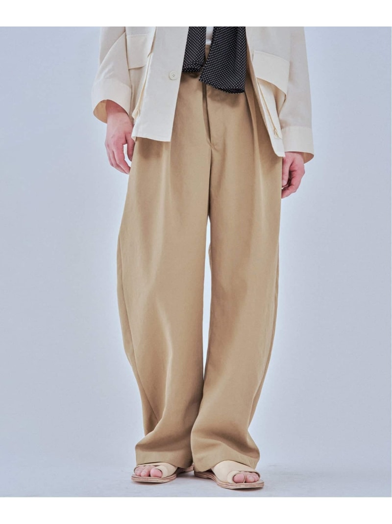 MORE THAN コットン グルカパンツ EDIFICE エディフィス パンツ その他のパンツ ブラック ベージュ【送料無料】[Rakuten Fashion]