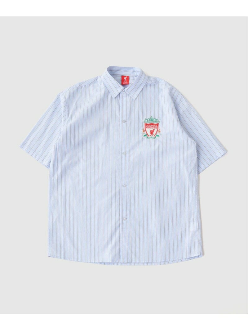 Emblem shirt Liverpool FC フォーワンセブン エディフィス トップス シャツ・ブラウス ブルー ネイビー
