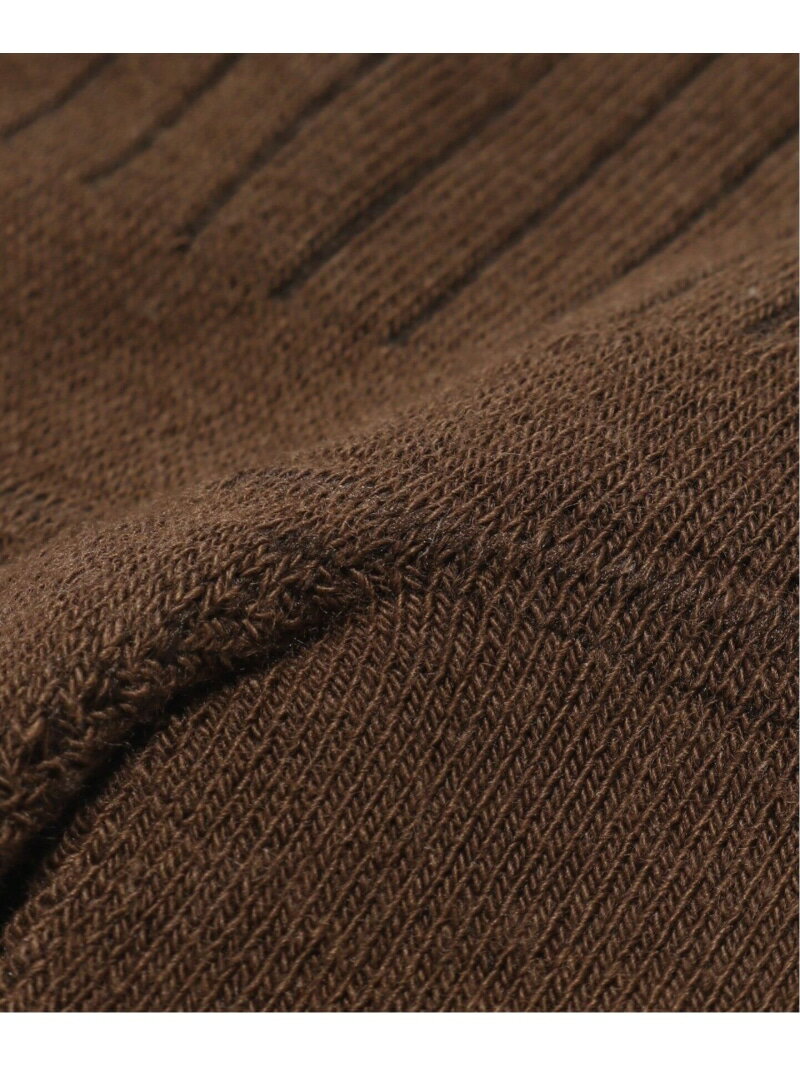 THE ROLE DESIGN (ザ ロールデザイン) PLANE RIB SOCKS MENS RLD-666-239025 EDIFICE エディフィス 靴下・レッグウェア 靴下 ブラウン イエロー[Rakuten Fashion] 3