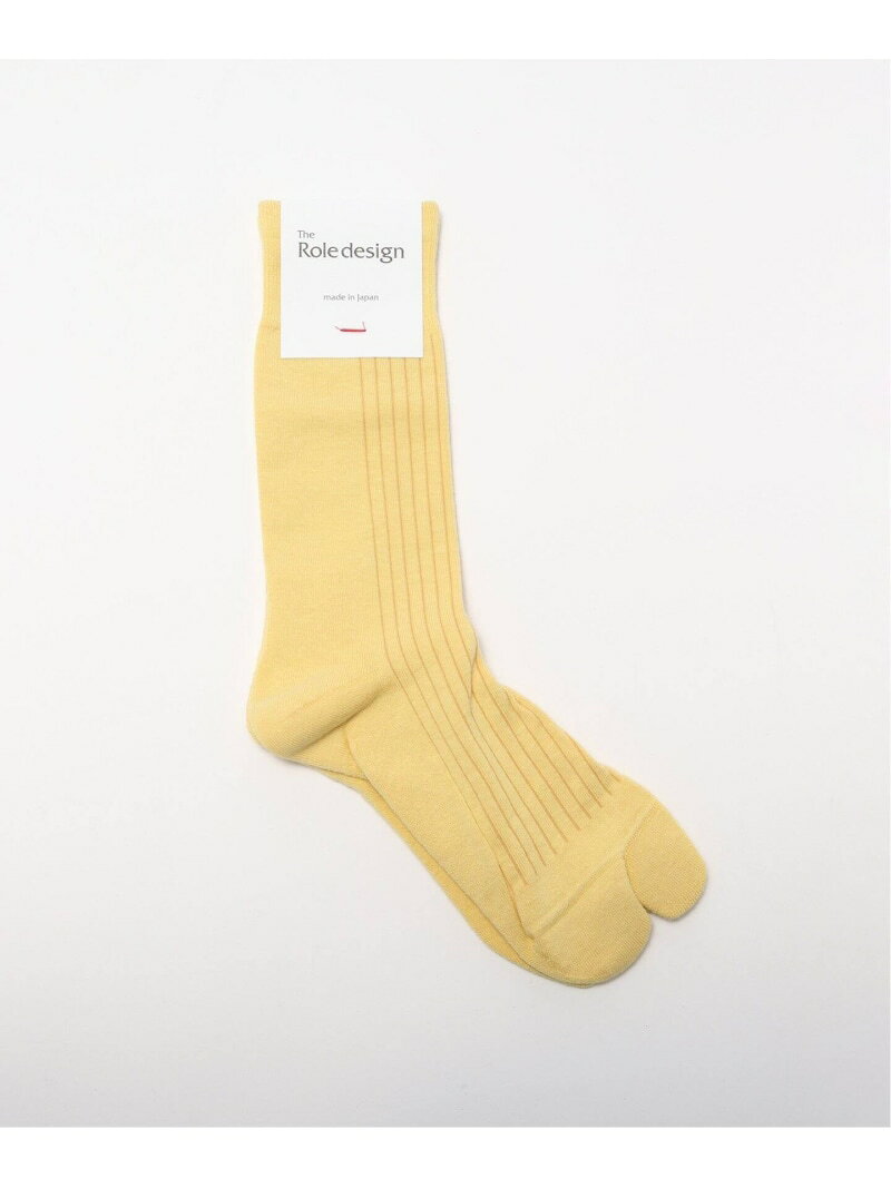 THE ROLE DESIGN (ザ ロールデザイン) PLANE RIB SOCKS MENS RLD-666-239025 EDIFICE エディフィス 靴下・レッグウェア 靴下 ブラウン イエロー[Rakuten Fashion] 2