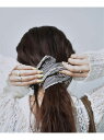【Geek Office / ギークオフィス】ストライプ シュシュ 417 EDIFICE フォーワンセブン エディフィス ヘアアクセサリー その他のヘアアクセ...