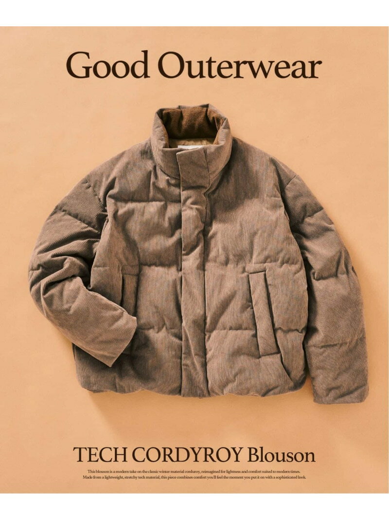 TECH CORDYROY / テックコーデュロイブルゾン 417 EDIFICE フォーワンセブン エディフィス ジャケット・アウター その他のジャケット・アウター ベージュ ブラック ブラウン【先行予約】*【送料無料】[Rakuten Fashion]のサムネイル