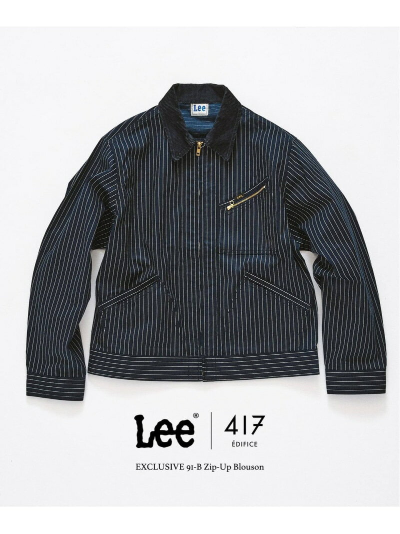 LEE * 417 91-B ジップブルゾン 417 EDIFICE フォーワンセブン エディフィス ジャケット・アウター デニムジャケット ブルー ブラック ネイビー【先行予約】*【送料無料】[Rakuten Fashion]