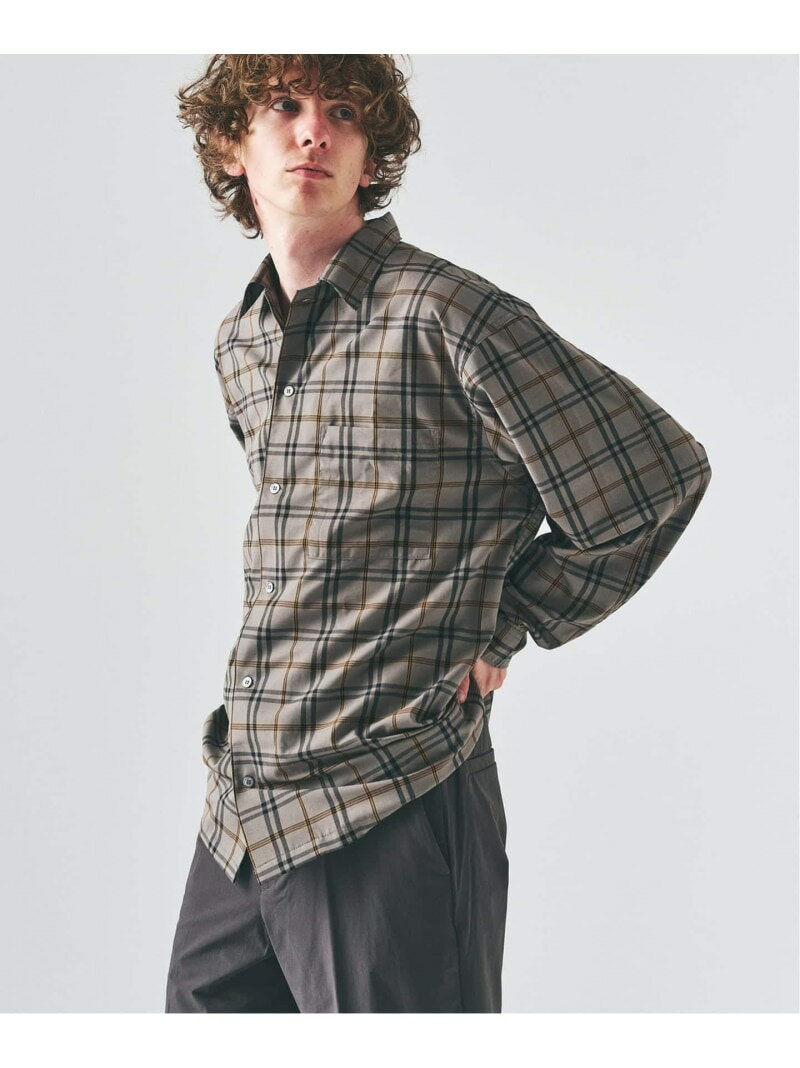 フェードチェックシャツ 417 EDIFICE フォーワンセブン エディフィス トップス シャツ・ブラウス ピンク グリーン ベージュ【送料無料】[Rakuten Fashion]