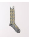 【SALE/30%OFF】CONLEAD(コンリード) Argyle Socks Long EDIFICE エディフィス 靴下・レッグウェア 靴下 グレー ネイ...