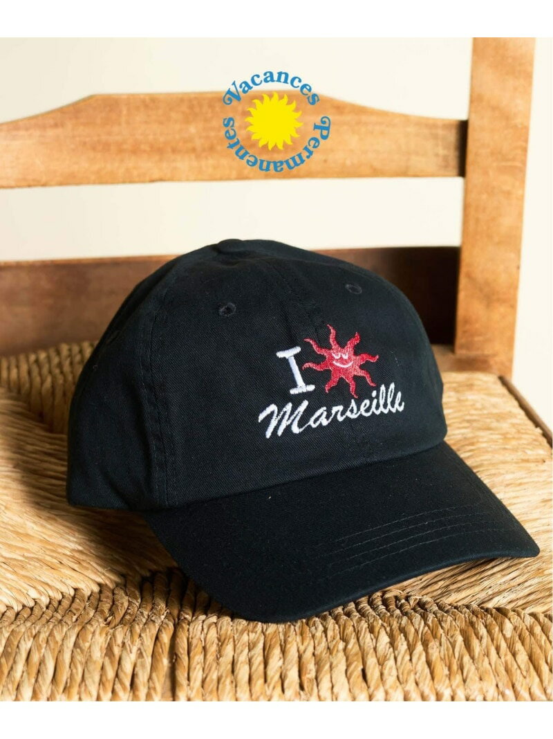 VACANCE PERMANENTES * 417 I LOVE MARSEILLE Dad Cap 417 EDIFICE フォーワンセブン エディフィス 帽子 キャップ ブラック ホワイト
