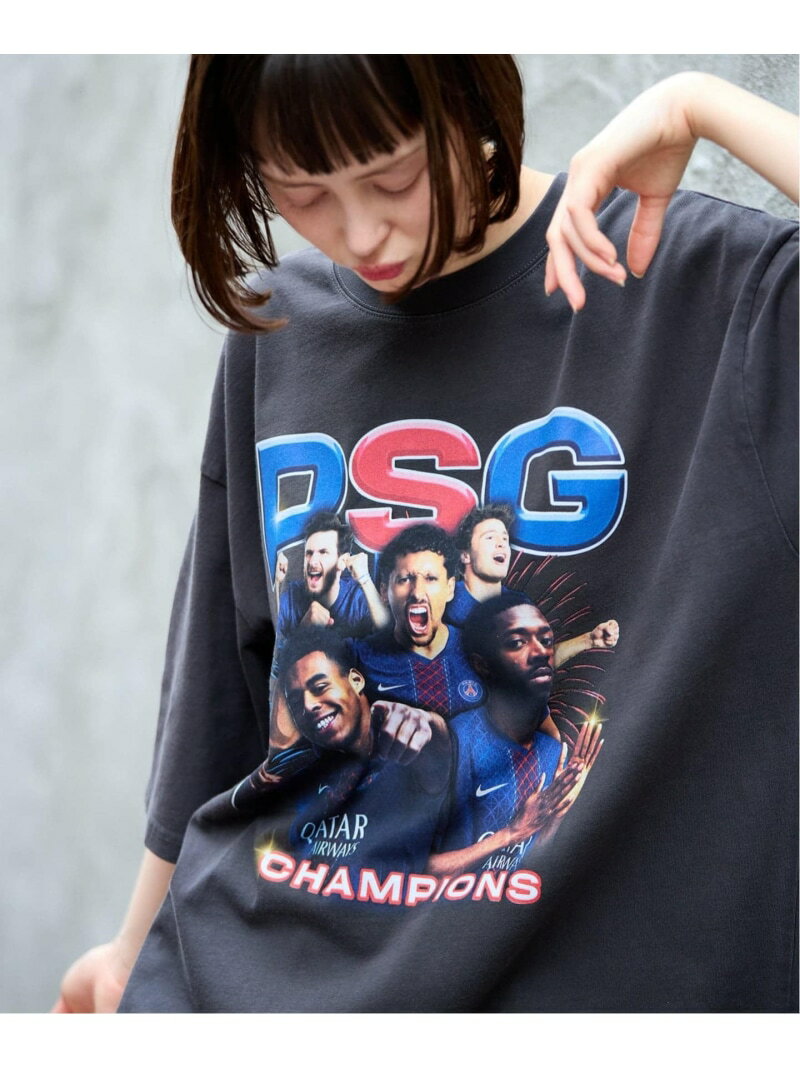 JP PLAYERS VINTAGE T-SHART Paris Saint-Germain エディフィス トップス カットソー・Tシャツ ブラック