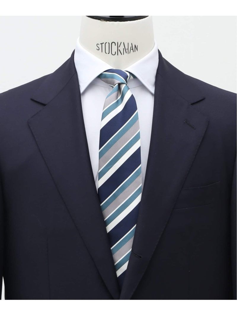 AX マルチストライプタイ EDIFICE エディフィス スーツ・フォーマル ネクタイ・蝶ネクタイ グリーン ブルー【送料無料】[Rakuten Fashion]