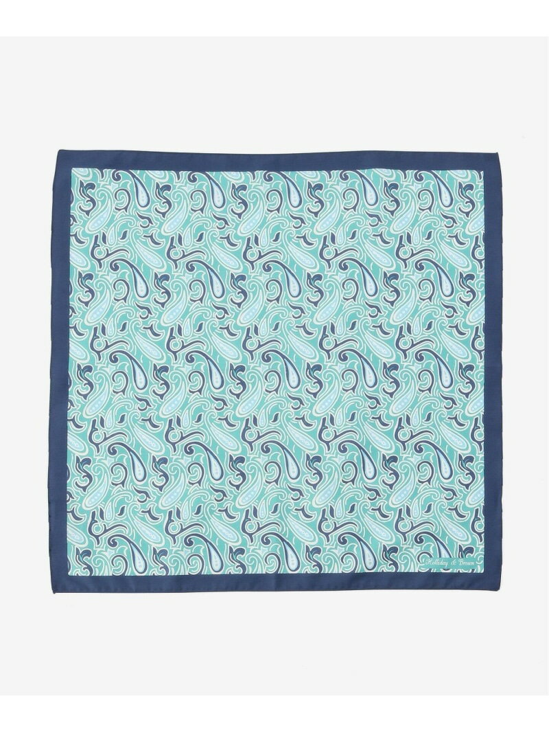 Holliday & Brown (�ۥ�ǡ� & �֥饦��) Paisley Handkerchiefs HBJ/44431 EDIFICE ���ǥ��ե��� �ե��å���󻨲� �������ա��Х���� �֥롼 ���꡼�������̵����[Rakuten Fashion]