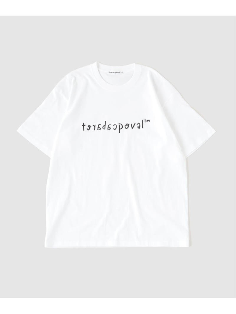 CABARET POVAL Yu Nagaba Logo Tee 417 EDIFICE フォーワンセブン エディフィス トップス カットソー・Tシャツ ネイビー ホワイト【送料無料】[Rakuten Fashion]