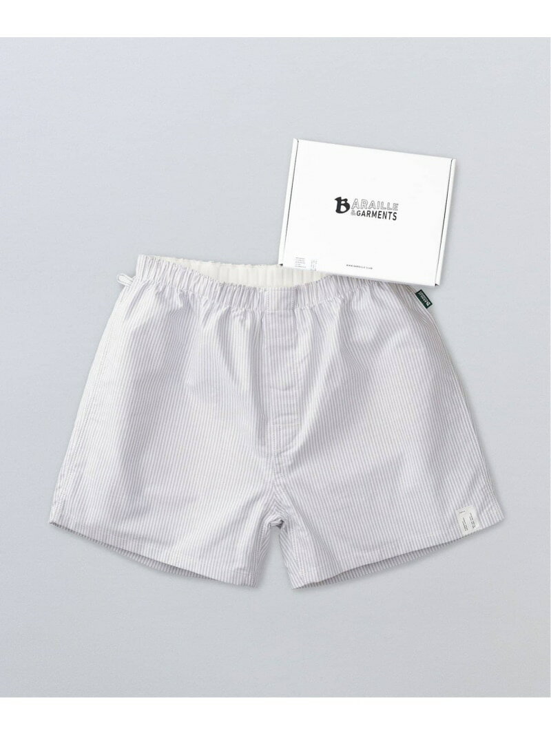 【BARAILLE & GARMENTS / バライル & ガーメンツ】KILMARNOCK Oxford Shorts STR EDIFICE エディフィス インナー・ルームウェア その他のインナー・ルームウェア グレー【送料無料】[Rakuten Fashion]