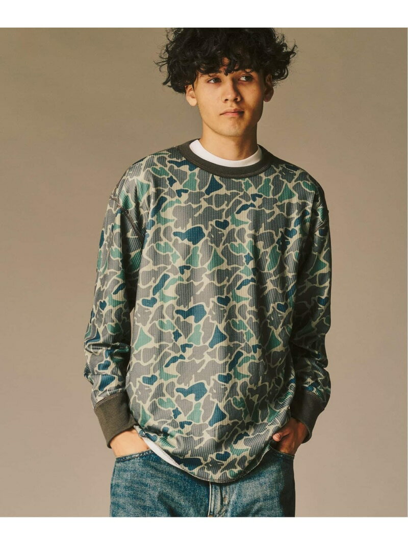 SLAPS サーマルクルーネック 417 EDIFICE フォーワンセブン エディフィス トップス カットソー・Tシャツ ホワイト ブラック カーキグリーン【送料無料】[Rakuten Fashion]のサムネイル