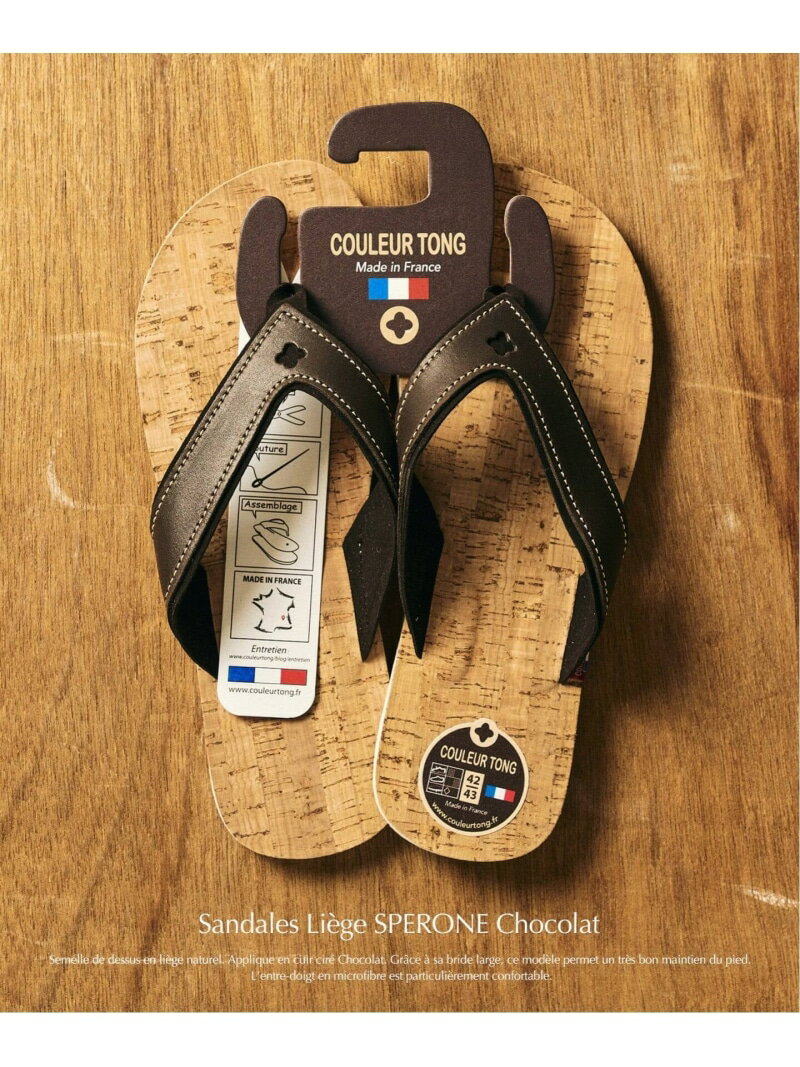 【COULEUR TONG】SPERONE-LIEGE サンダル 417 EDIFICE フォーワンセブン エディフィス シューズ・靴 サンダル カーキグリーン ベージュ ブラウン【先行予約】*【送料無料】[Rakuten Fashion]