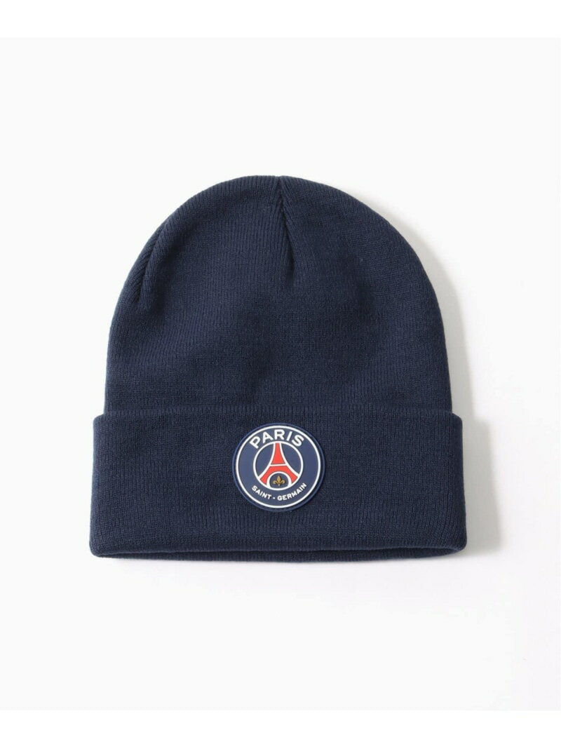 【Paris Saint-Germain】ESSENTIAL LOGO BEANIE Paris Saint-Germain エディフィス 帽子 ニット帽・ビーニー ネイビー グレー[Rakuten Fashion]