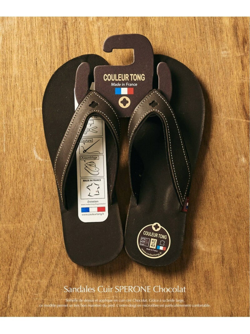 【COULEUR TONG】 SPERONE サンダル 417 EDIFICE フォーワンセブン エディフィス シューズ・靴 サンダル ブラウン ベージュ ブラック【先行予約】*【送料無料】[Rakuten Fashion]