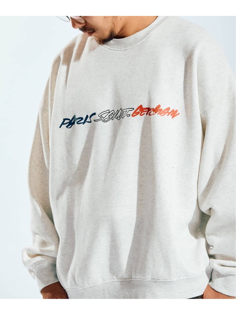 Hawaiian - 【Futura * Paris Saint-Germain】グラフィックプリント スウェット Paris Saint-Germain エディフィス トップス スウェット・トレーナー ホワイト【送料無料】[Rakuten Fashion]
