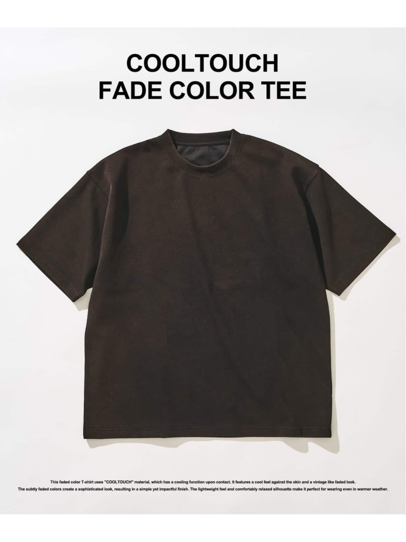 COOLTOUCH /クールタッチフェードカラーTシャツ 417 EDIFICE フォーワンセブン エディフィス トップス カットソー・Tシャツ グレー ブラウン ブラック イエロー ブルー オレンジ