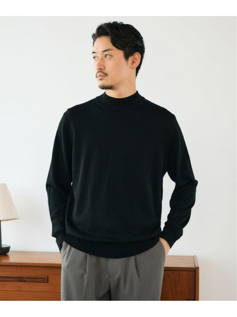 楽天市場】モックネック ニット（ブランドエディフィス）（メンズ