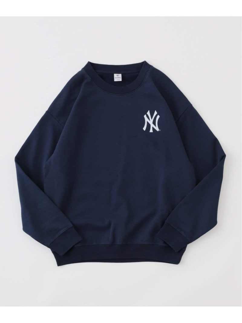 【SALE／30%OFF】【SPORTY&RICH / スポーティアンドリッチ】YANKEES SERIF CREWNECK 417 EDIFICE フォーワンセブン エディフィス トップス スウェット・トレーナー ホワイト【RBA_E】【送料無料】[Rakuten Fashion]