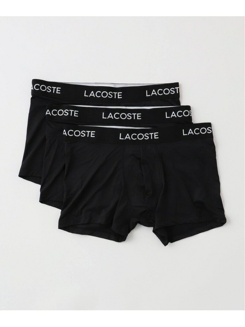 LACOSTE(ラコステ) 3PACK UNDERWEAR 5H9623-10 EDIFICE エディフィス インナー・ルームウェア その他のインナー・ルームウェア ブラック【送料無料】[Rakuten Fashion]
