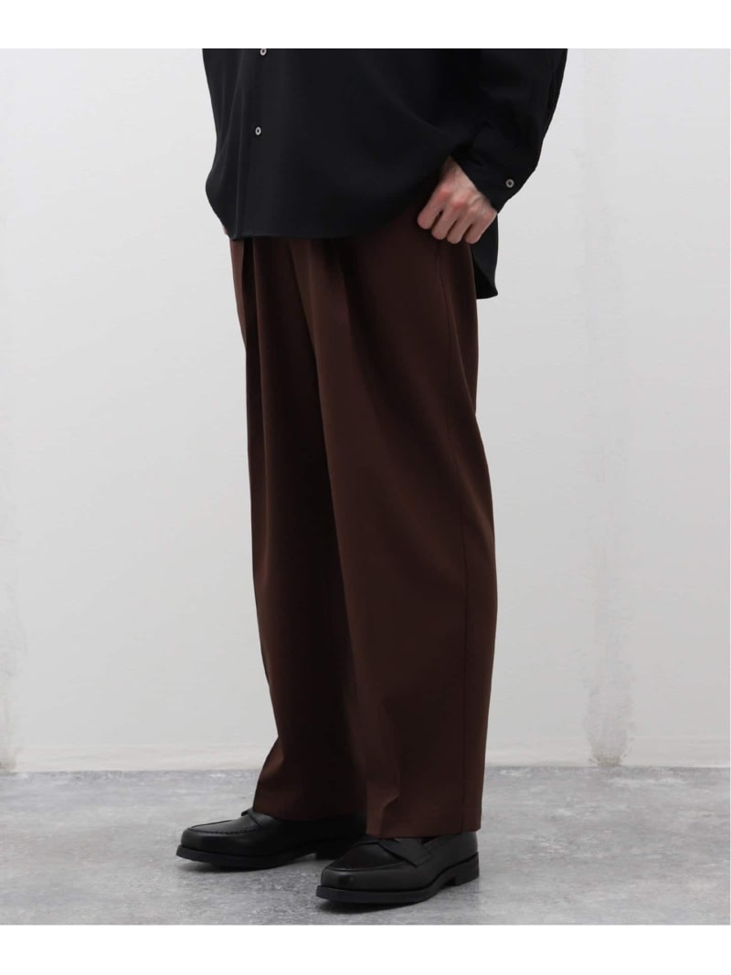 【SALE／30%OFF】【MARKAWARE / マーカウェア】CLASSISC FIT PANTS EDIFICE エディフィス パンツ スラックス・ドレスパンツ ブラック ブラウン【RBA_E】【送料無料】[Rakuten Fashion]