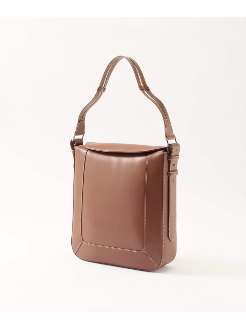 【LAvenir / ラ・ヴェニール】Mael Square Shoulder Bag Smooth EDIFICE エディフィス バッグ ショルダーバッグ ブラック ブラウン【送料無料】[Rakuten Fashion]