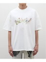 ee Flower Lettering EDIFICE エディフィス トップス カットソー・Tシャツ ホワイト