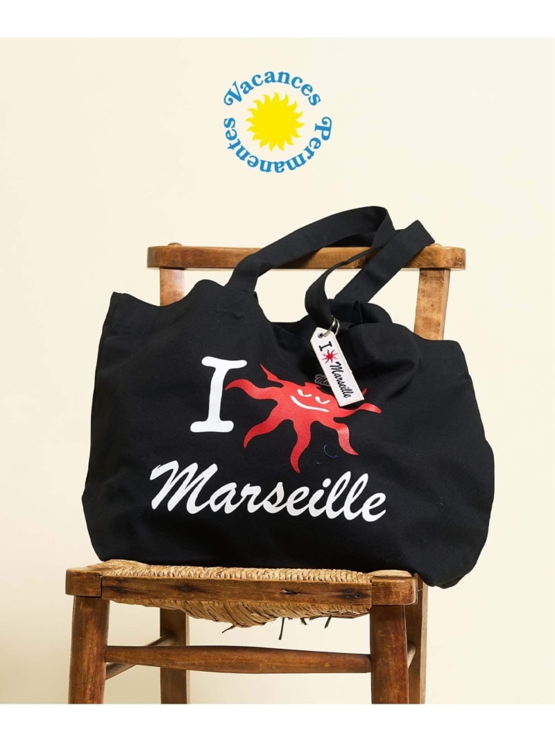 VACANCE PERMANENTES * 417 I LOVE MARSEILLE Beach Bag 417 EDIFICE フォーワンセブン エディフィス バッグ その他のバッグ ホワイト ブラック