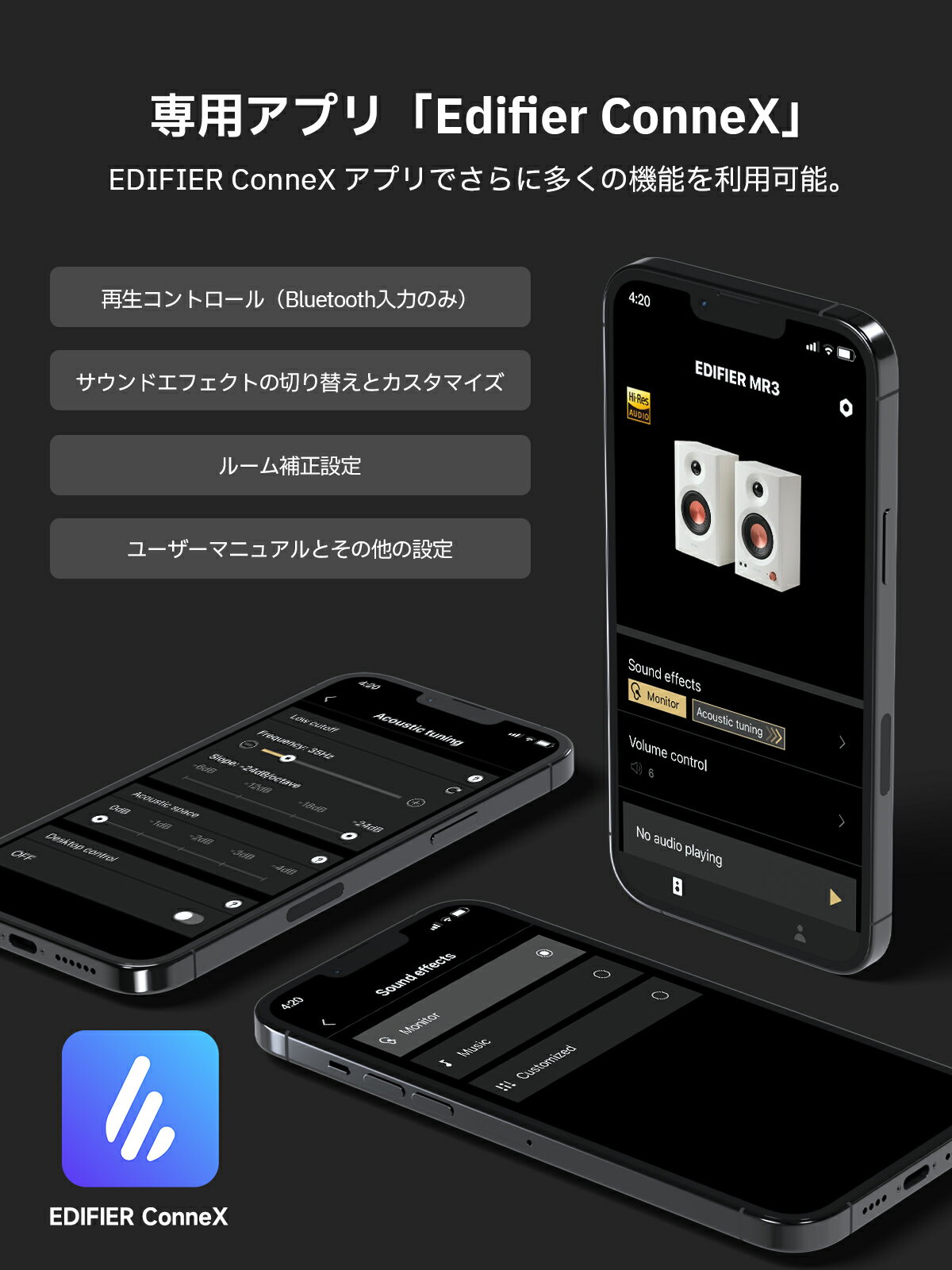 EDIFIER MR3 ���ԡ����� Bluetooth 5.4 ����36W���� �ϥ��쥾�б� �ޥ���ݥ������³ �������¢ TRS/RCA/AUX���� 2ch ͭ�� ��˥������ԡ����� �֥å�������ե��ԡ����� �ⲻ�� ���ޥ� PC �ƥ�� ��������/���/����/�ǲ�վ� ��/��