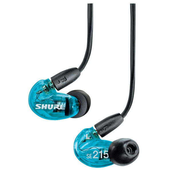 SHURE イヤホン SHURE 密閉カナル型インナーイヤーヘッドフォン トランスルーセントブルー SE215SPE [SE215SPE]【RNH】【MYMP】