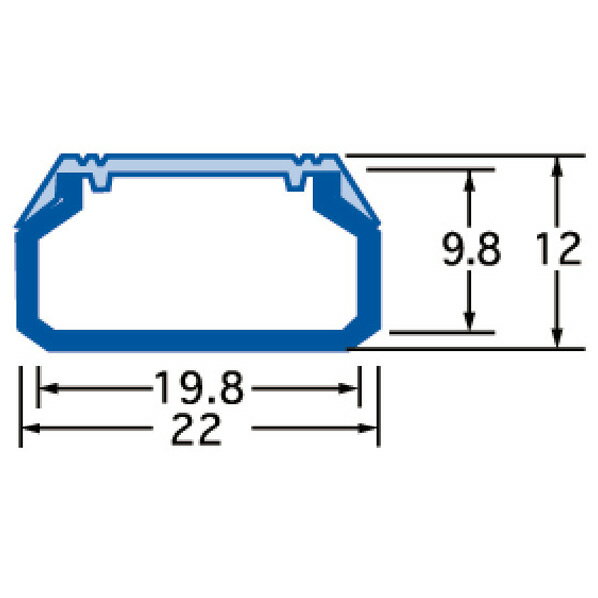 サンワサプライ 壁面用ケーブルカバー(角型) ブラウン CAKK22BR [CAKK22BR]【THNK】