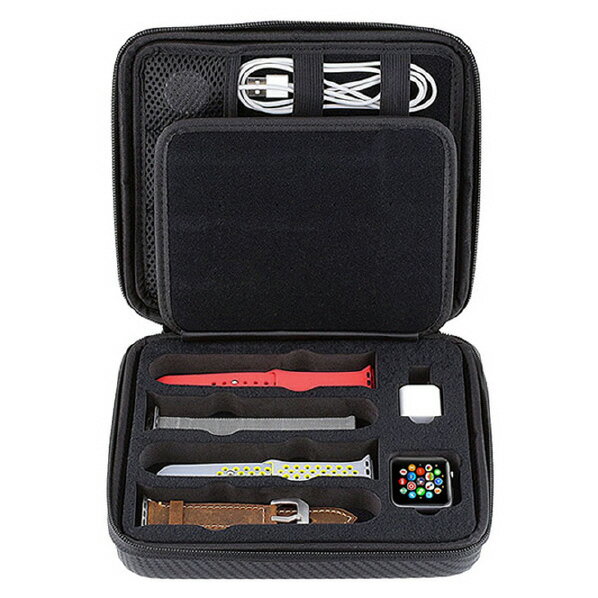 Lead Apple Watch用ベルト収納多機能ケース 1 ブラック L07AWBCS1 BK [L07AWBCS1BK]