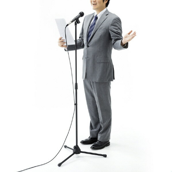 サンワサプライ マイクスタンド(高さ815〜1460mm) MM-SPST3N [MMSPST3N]