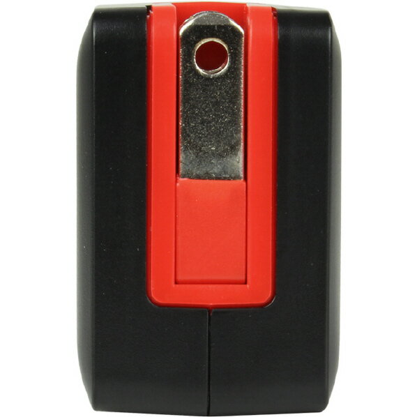 イツワ商事 PD20W対応 TYPE-C1ポート/USB1ポート AC充電器 コンパクトタイプ ブラックレッド MCAC2101BR [MCAC2101BR]【MPOG】