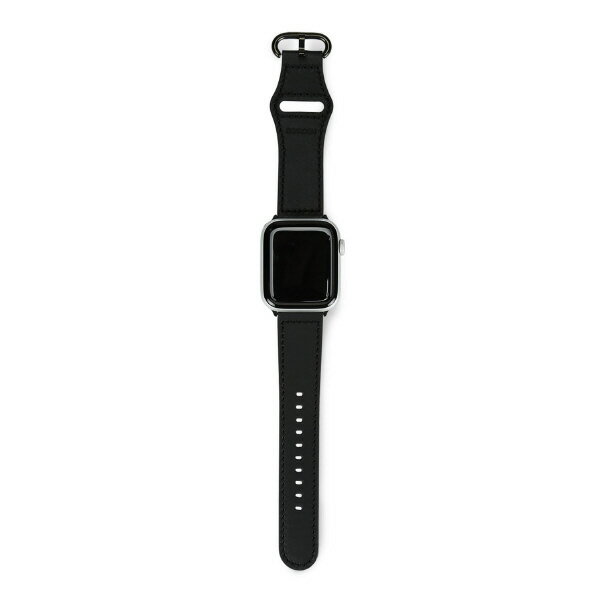 EGARDEN Apple Watch 42/41/40/38mm用バンド GENUINE LEATHER STRAP ブラック EGD20605AW [EGD20605AW]