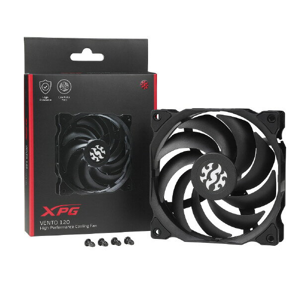 XPG 極静音 ケースファン120mm(23dBA)ライフルベアリング(流体軸受) VENTO120-BKCWW [VENTO120BKCWW] 3