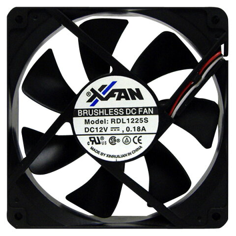 X-FAN ケースファン ブラック RDL1225SL12SP [RDL1225SL12SP]